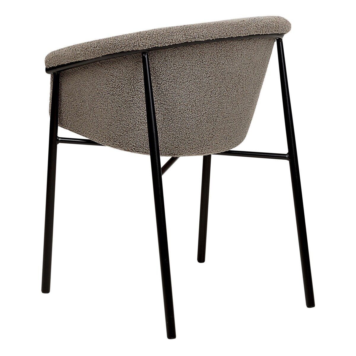 Zestaw 2 krzeseł do jadalni boucle beżowoszary AMES