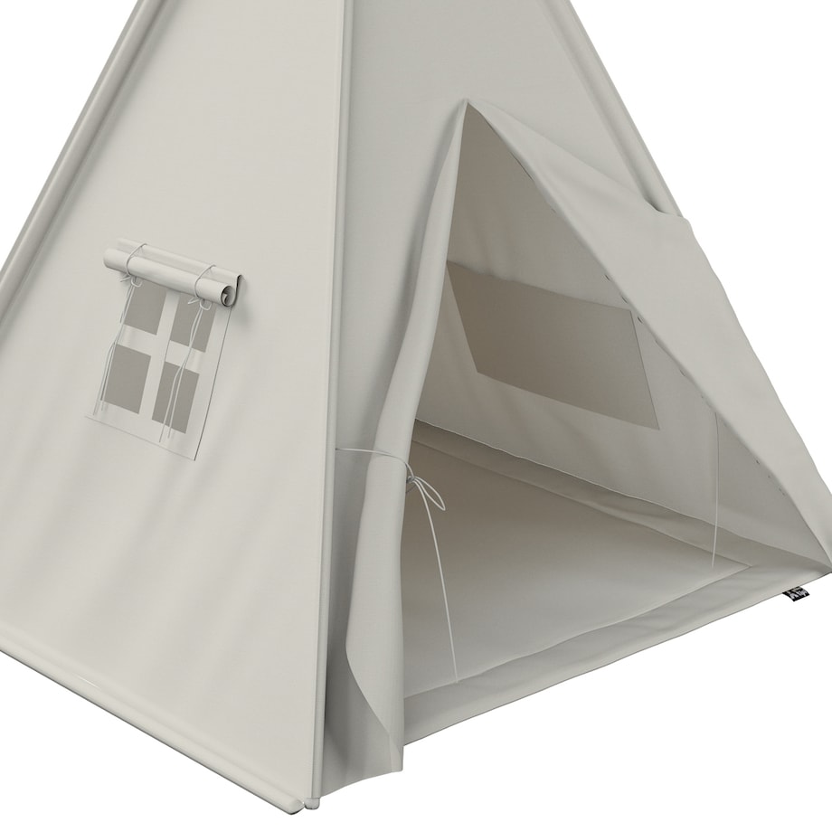 Tipi, jasny szary, 110 x 110 x 155 cm, Cotton Story