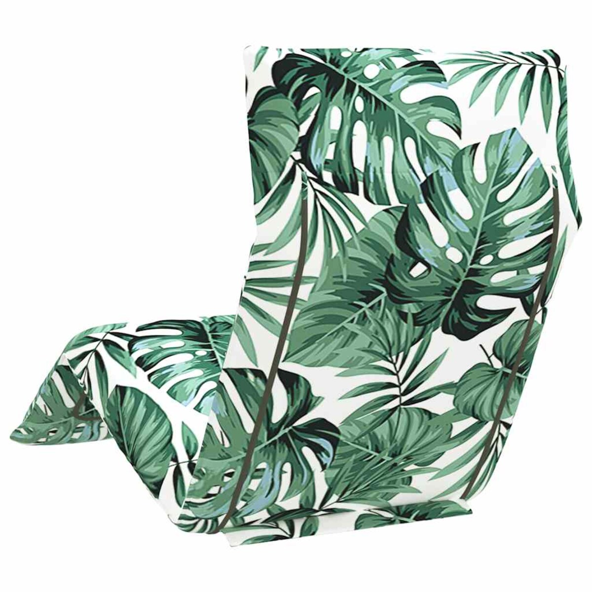 vidaXL Leżak składany wzór liścia 175x54x8,5 cm tkanina Oxford