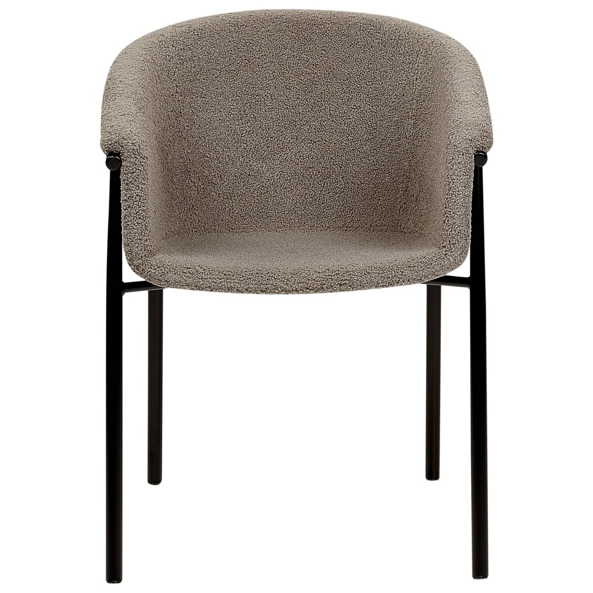 Zestaw 2 krzeseł do jadalni boucle beżowoszary AMES