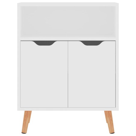 vidaXL Szafka, biała, 60x30x72 cm, materiał drewnopochodny
