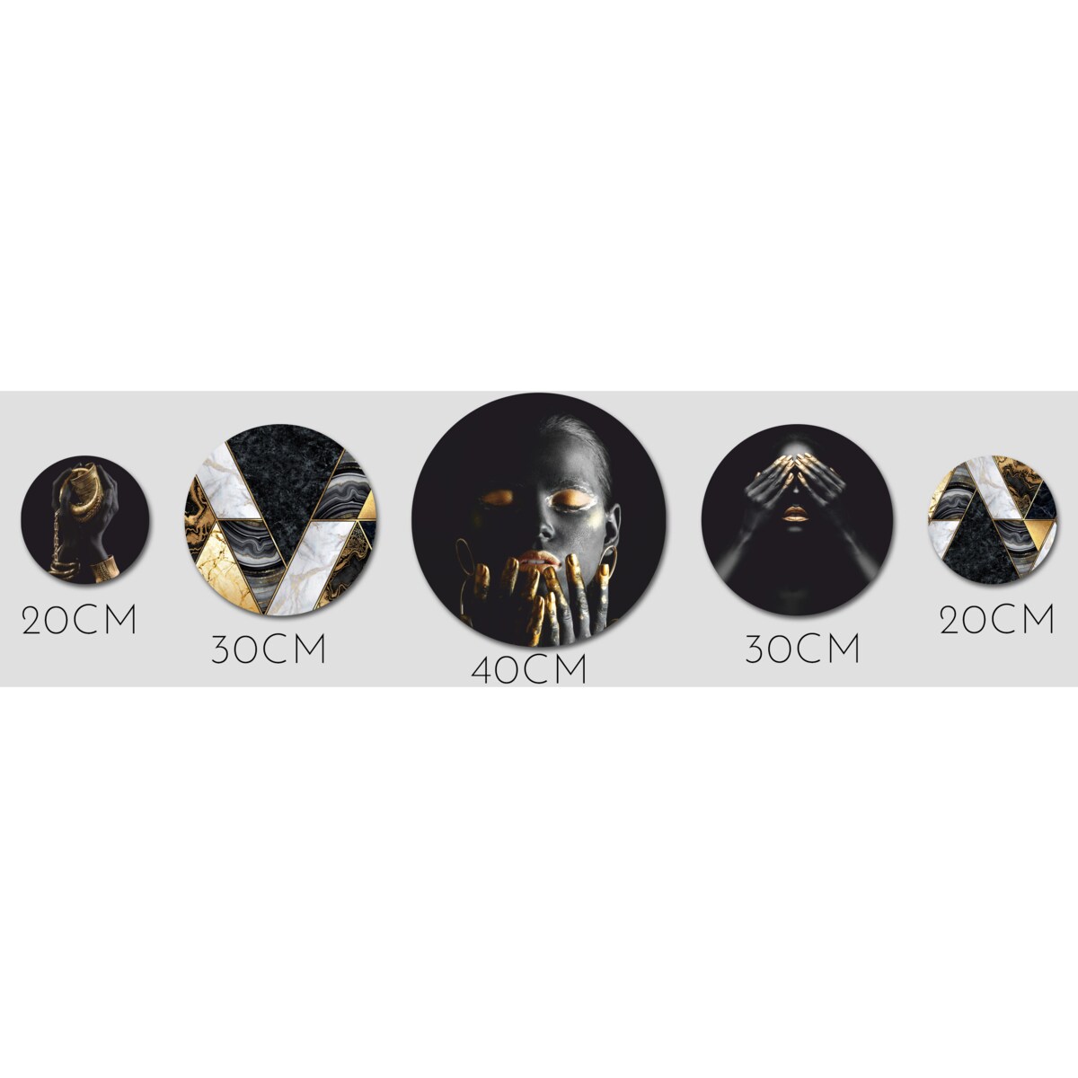 Obrazy na ścianę do sypialni pokoju salonu Okrągła ozdoba ścienna Kobieta