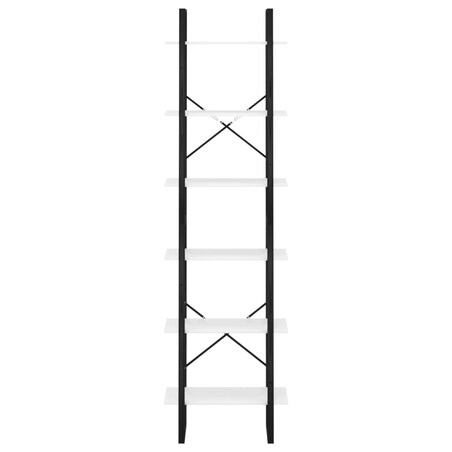 vidaXL Regał na książki, biały, 60x30x210 cm, materiał drewnopochodny