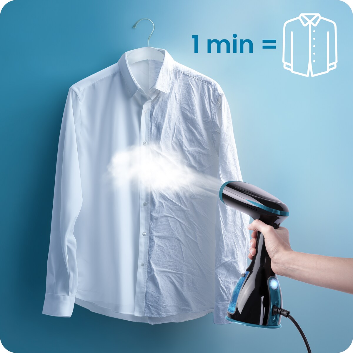 Parownica do ubrań Berdsen 1500W Steamer Żelazko parowe regulacja pary 32g/min