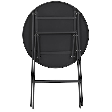 STÓŁ OGRODOWY Elba SKŁADANY szary 60cm średnicy