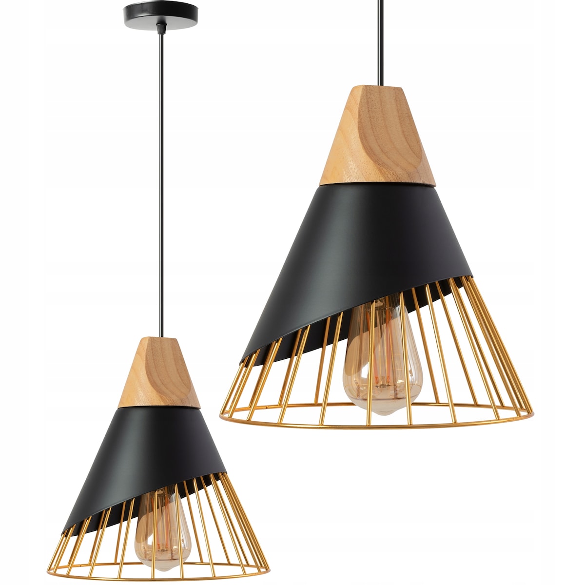 Lampa Sufitowa Wisząca Skandynawska Metal Kolory