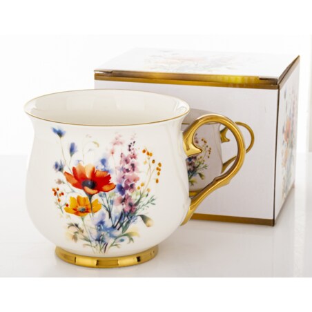 Kubek porcelanowy baryłka 430 ml z pudełkiem 9x13,5x10 cm BALERO-3