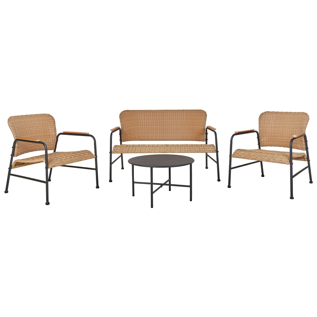 Zestaw wypoczynkowy OFANTO Technorattan Naturalny dla 4 osób