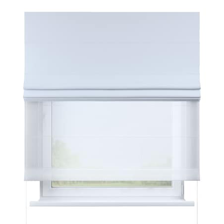 Roleta rzymska Duo, szaro-biały, Blackout - zaciemniające