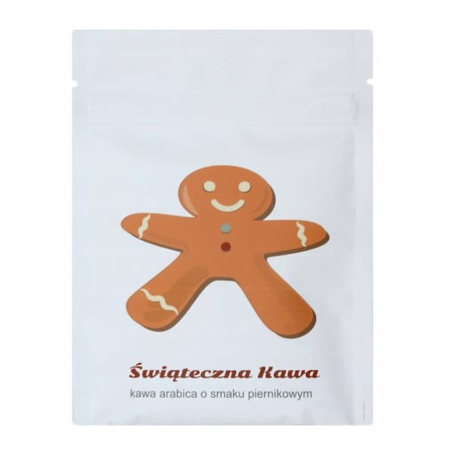 ŚWIĄTECZNA KAWA AROMATYZOWANA MIELONA PIERNIKOWA - PREZENT UPOMINEK NA MIKOŁAJA ŚWIĘTA GWIAZDKĘ BOŻE NARODZENIE POD CHOINKĘ DLA KOBIETY FACETA
