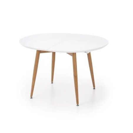 Stół EDWARD 120(200)x100 biały/dąb san remo rozkładany