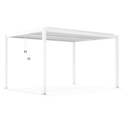 Pergola ogrodowa, tarasowa 4x4m Luxe aluminiowa, biała