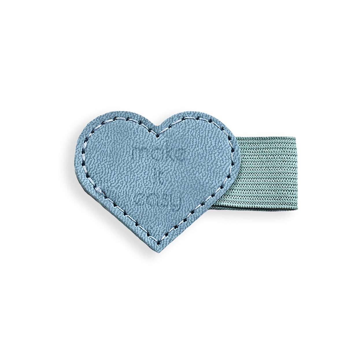 UCHWYT WKLEJANY NA DŁUGOPIS SERCE - LIGHT BLUE!