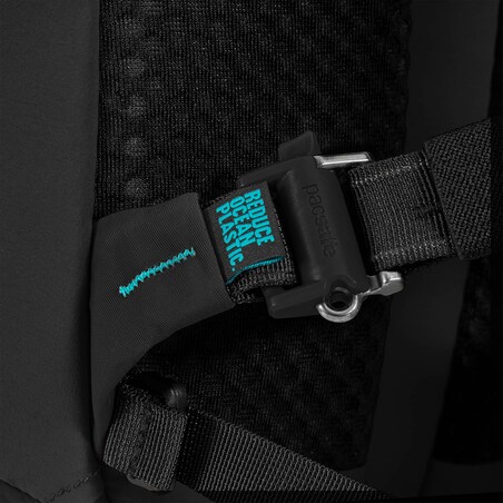 Plecak miejski antykradzieżowy 18l Pacsafe ECO - czarny, z econylu