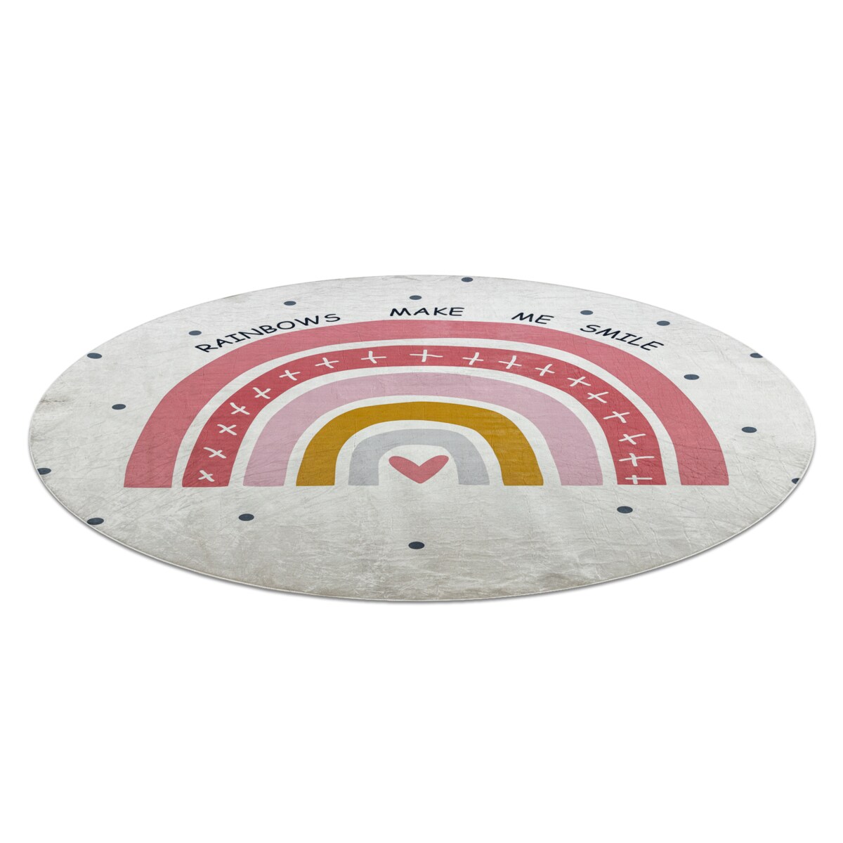 Dywan do prania BAMBINO 47810 koło Tęcza, koło 100 cm