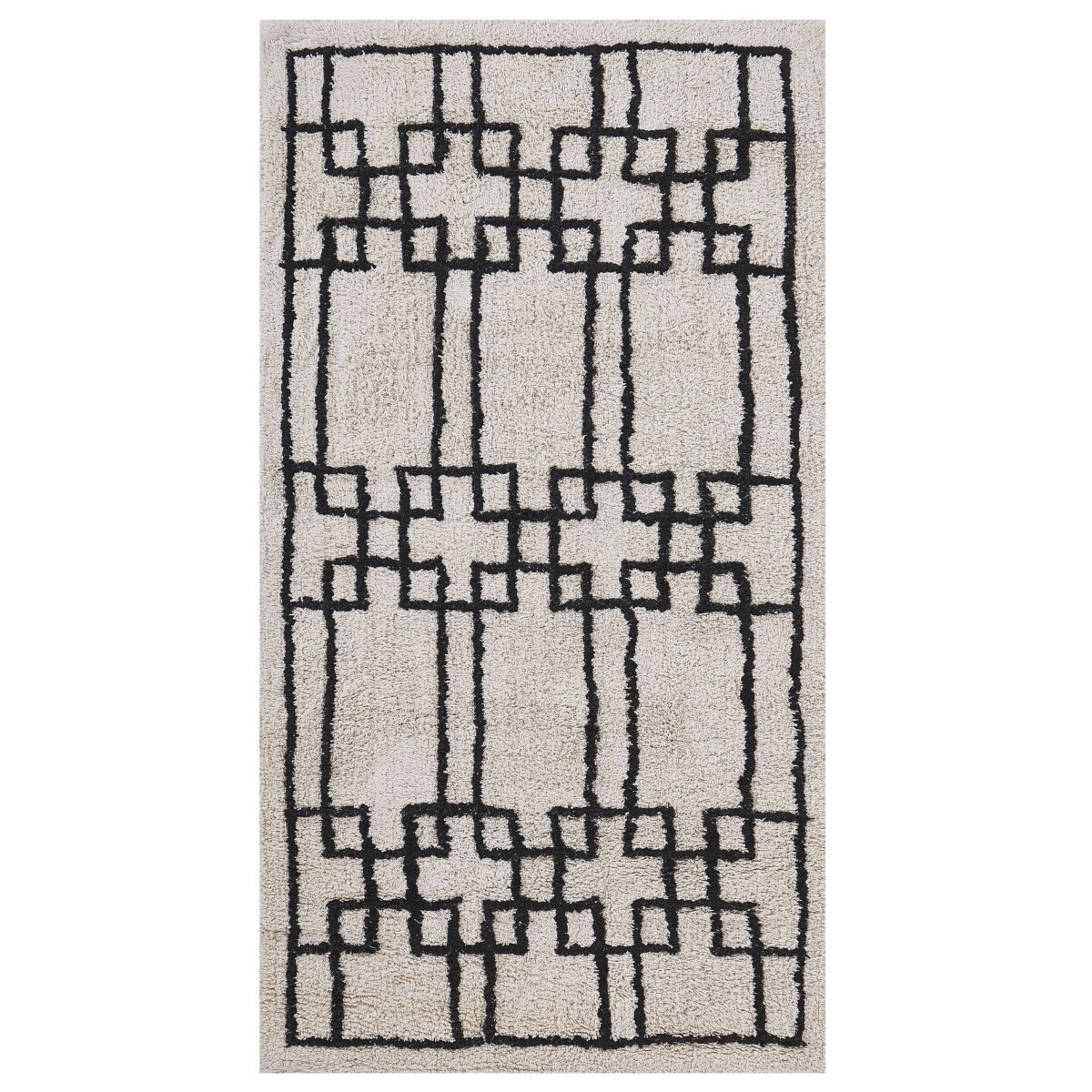 Dywan bawełniany 80 x 150 cm beżowy TURHAL