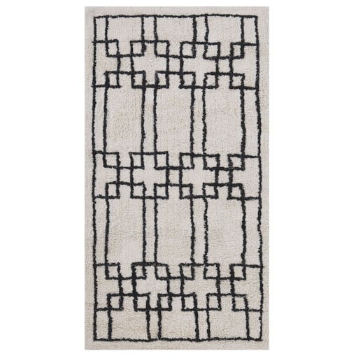 Dywan bawełniany 80 x 150 cm beżowy TURHAL