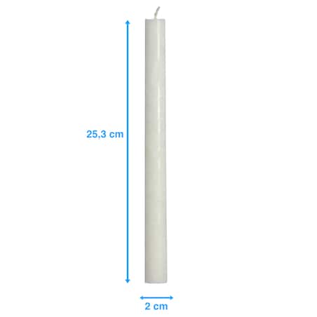 Świece Tradycyjne Proste Świąteczne Świeczki Do Kolacji Wigilijnej 2 Szt. Biała