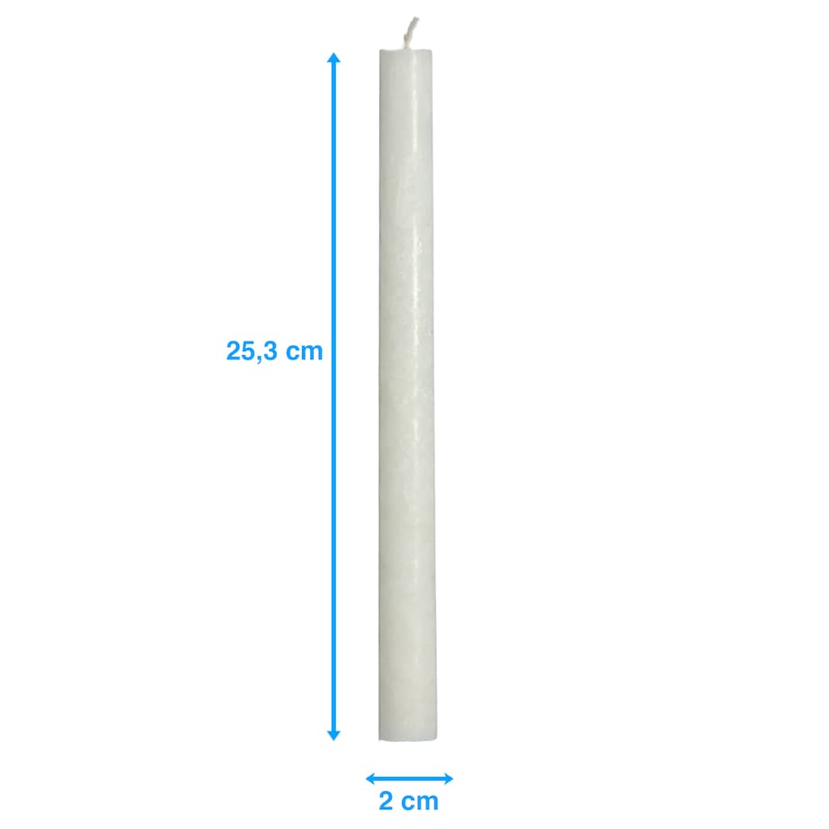 Świece Tradycyjne Proste Świąteczne Świeczki Do Kolacji Wigilijnej 2 Szt. Biała