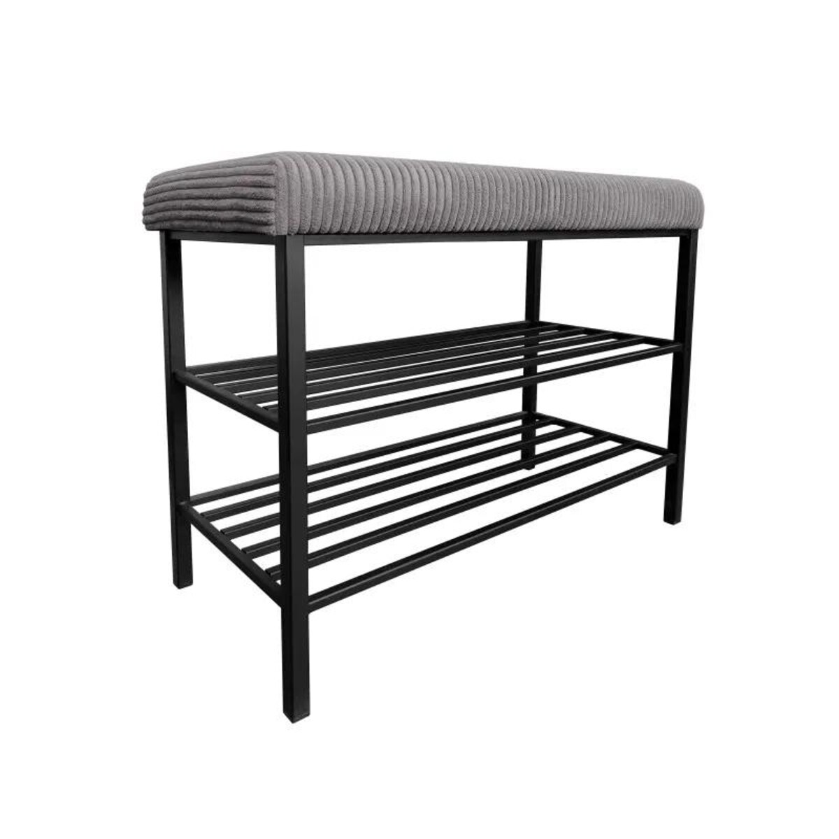 Stojak na buty z siedziskiem GAJA POSO-22 czarny/szary