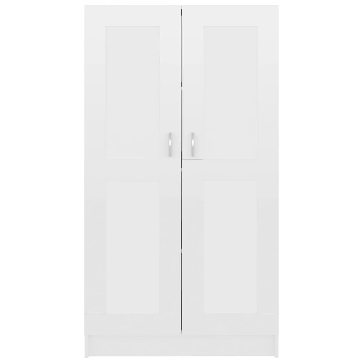 vidaXL Szafka na książki, biała, wysoki połysk, 82,5x30,5x150 cm