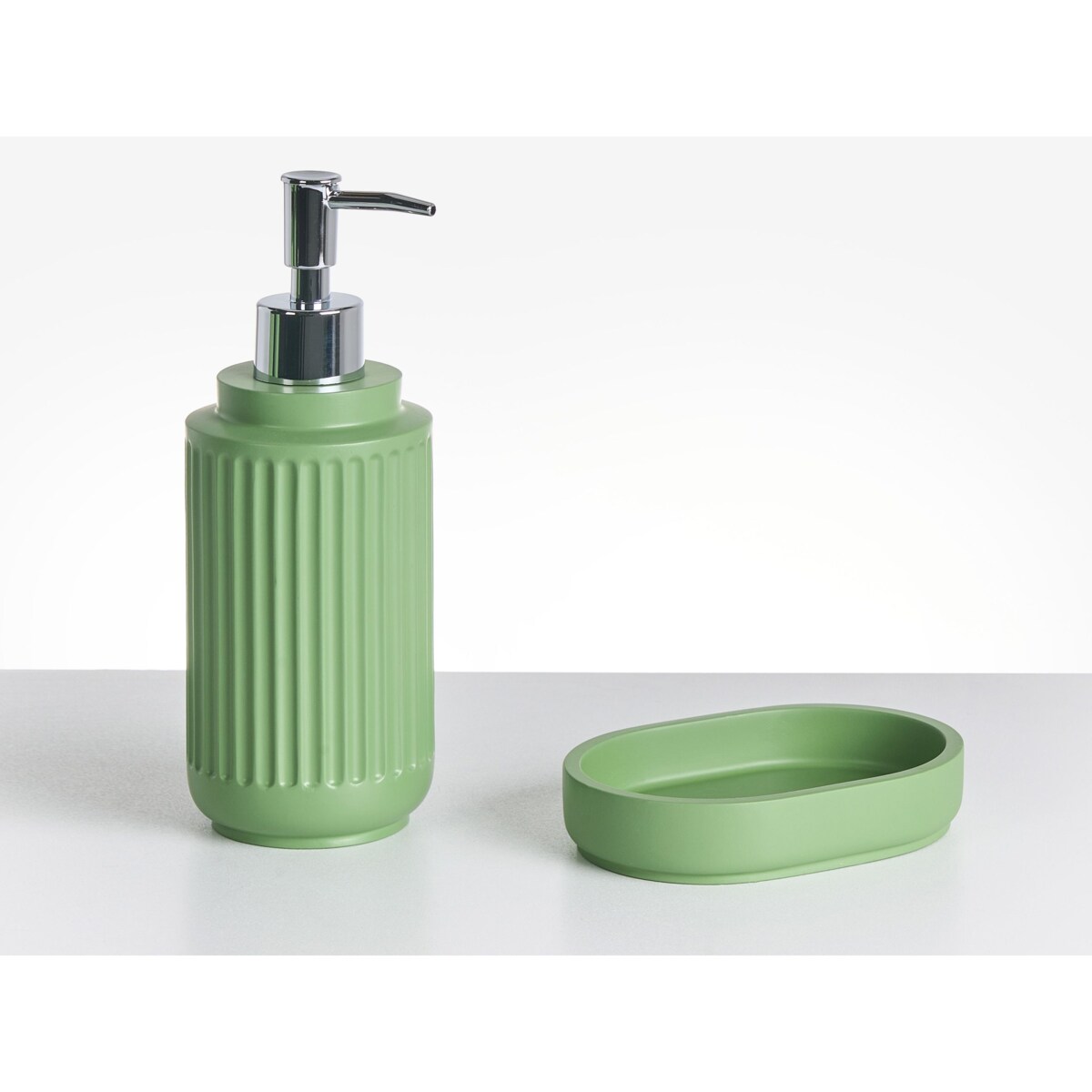 Zestaw akcesoriów łazienkowych 5 elementów HUARMEY Zielony