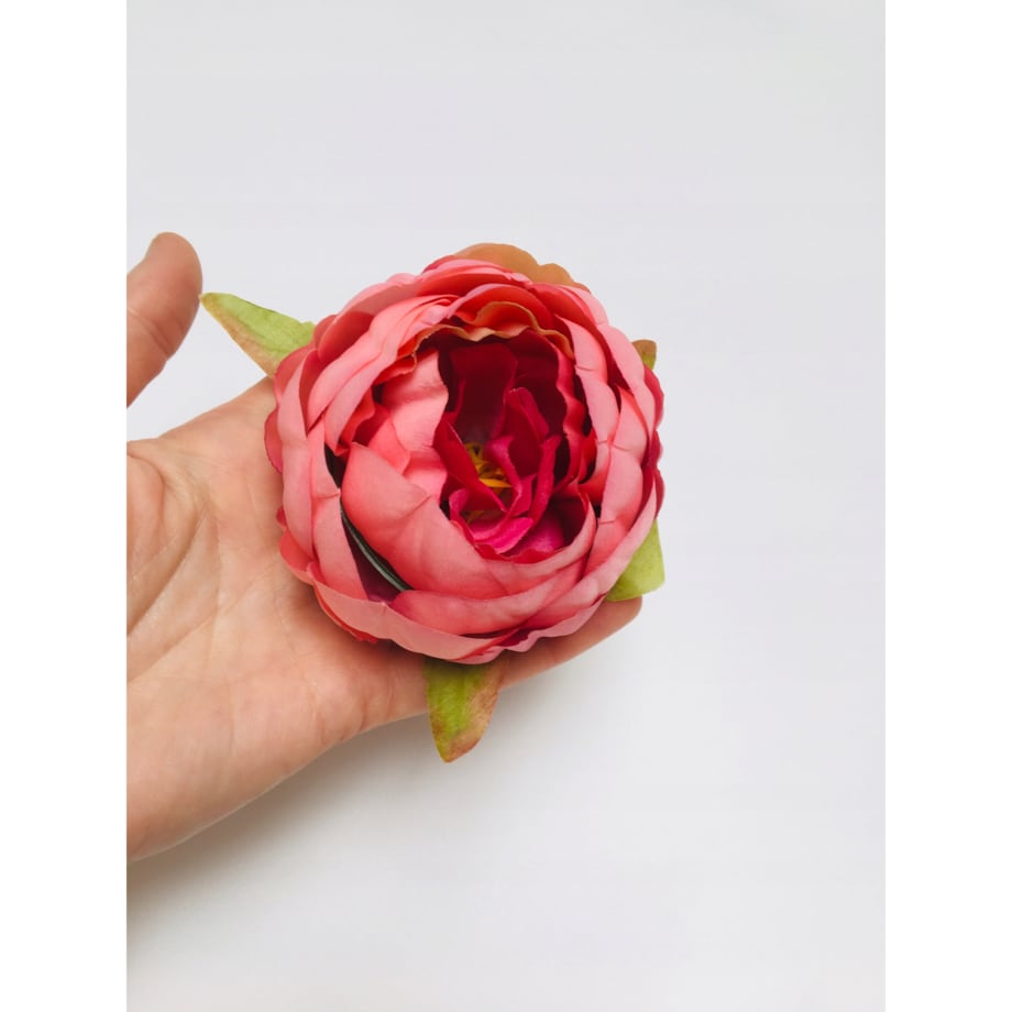 KWIATY sztuczne piwonia RÓŻOWA główka do stroika wiązanki wyrobowa święta