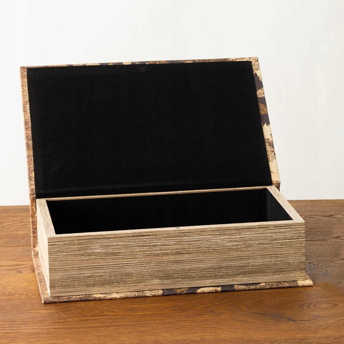 PUDEŁKO KSIĄŻKA FAŁSZYWA OWOCE ROŚLINY 26X16cm ORGANIZER NA BIŻUTERIĘ