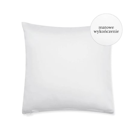 Poszewka perkalowa pure white 50 x 70 cm