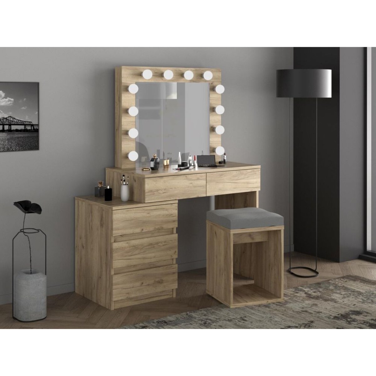 Toaletka CAVIA dąb craft