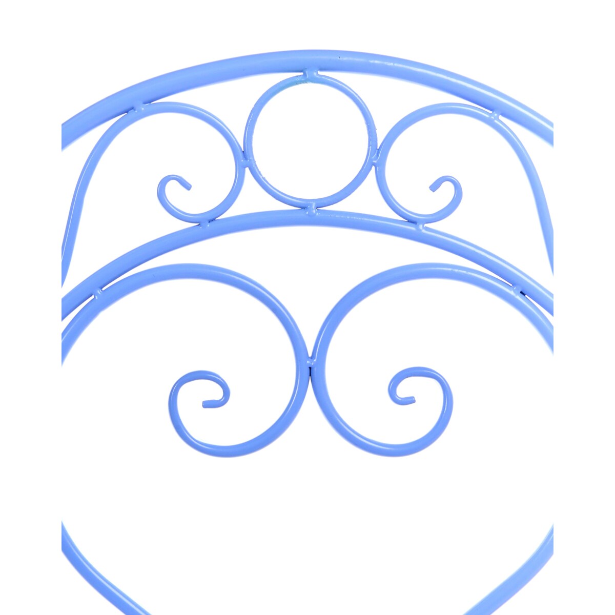 Zestaw 2 krzeseł ogrodowych ALBINIA Metal Niebieski