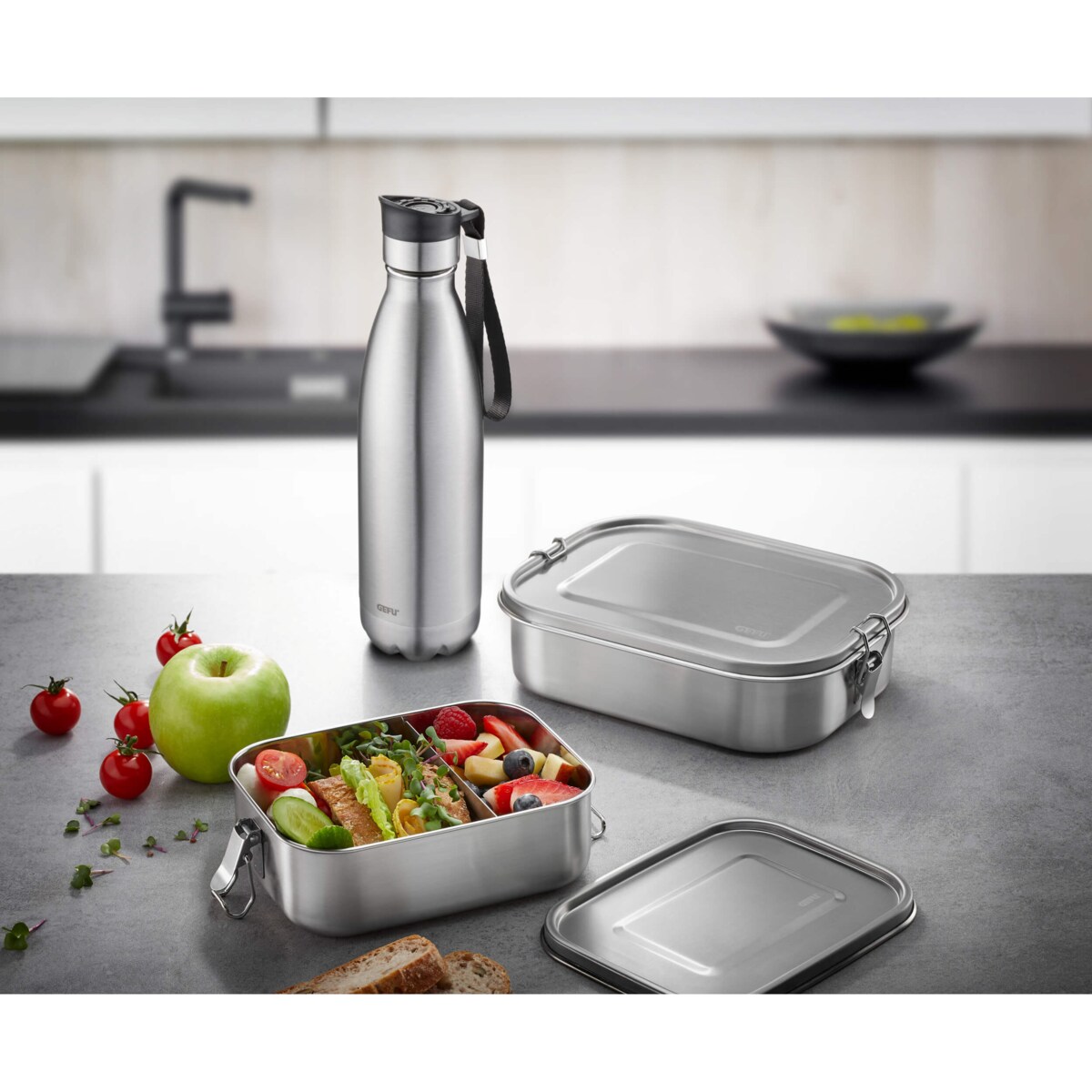 Butelka termiczna 750 ml OLIMPIO Srebrny