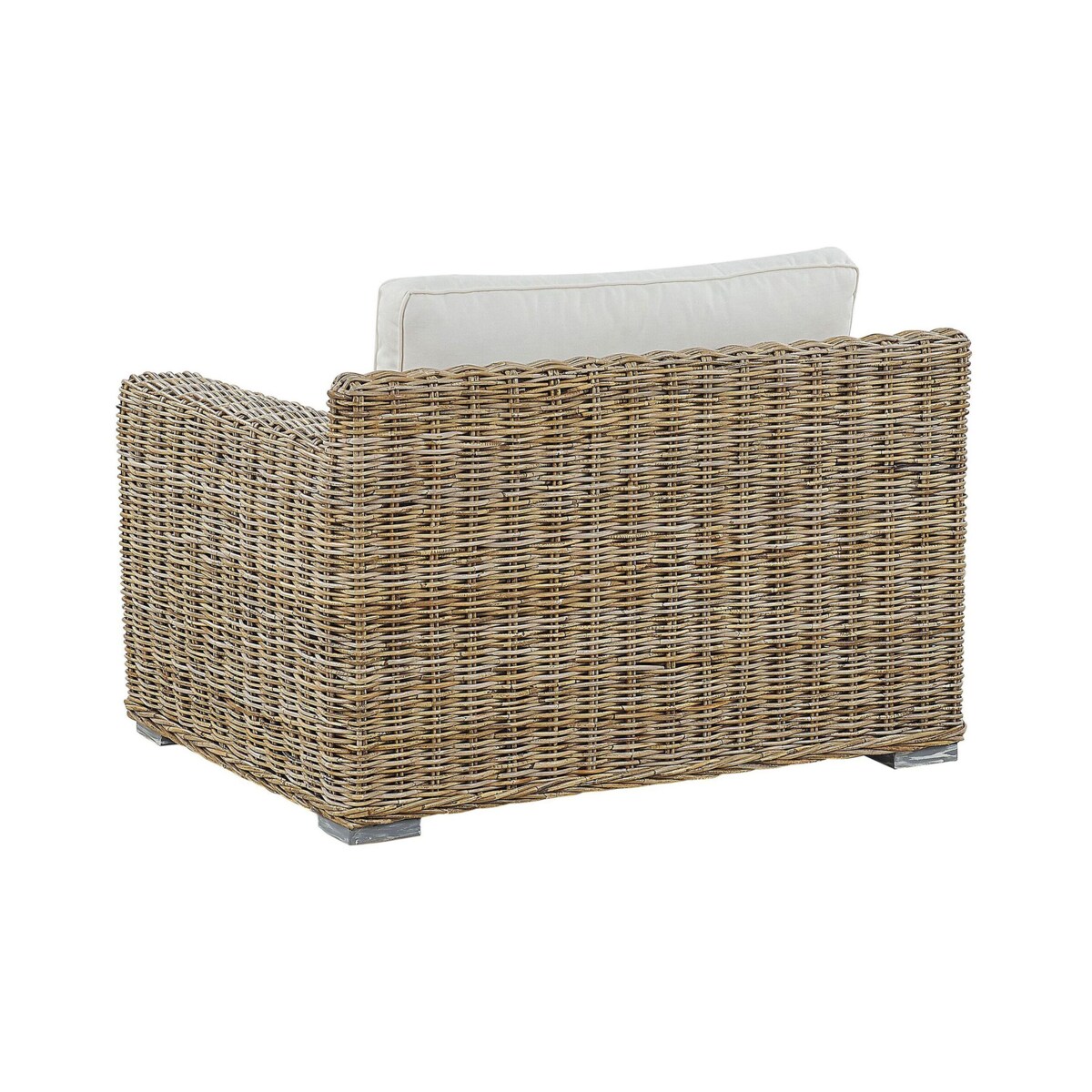 Fotel ogrodowy rattanowy jasnobrązowy ARDEA