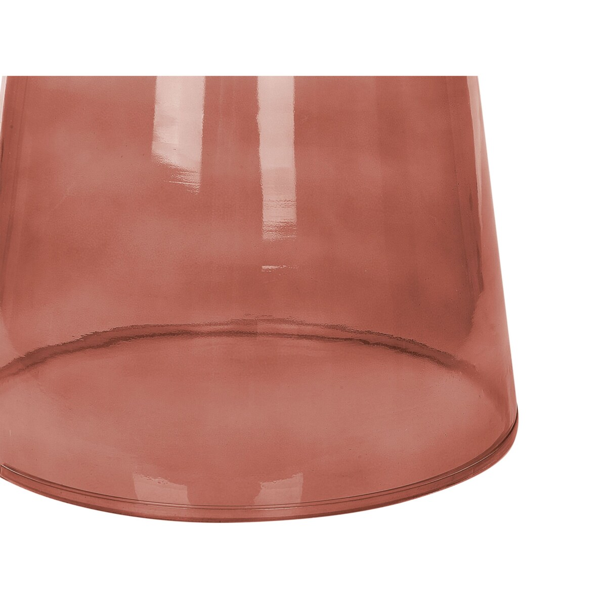 Stolik pomocniczy CALDERA Szkło Czerwony