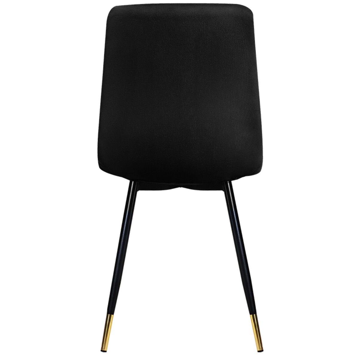Krzesło tapicerowane czarne do salonu jadalni pikowane welurowe
