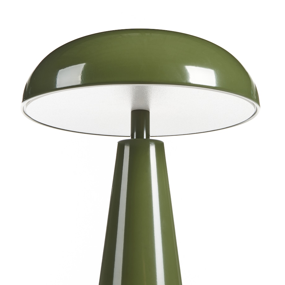 Bezprzewodowa lampa stołowa LED BOCONO Ze ściemniaczem Metal Zielony