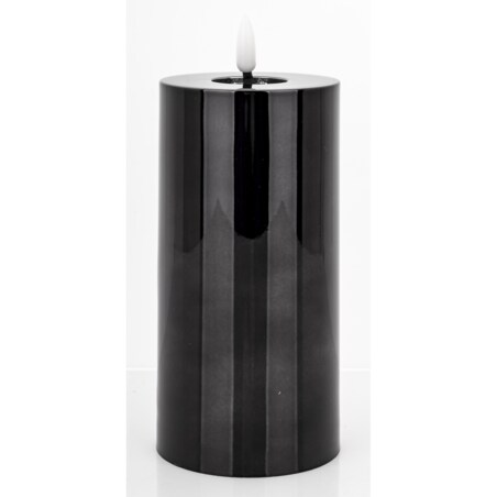 Świeca LED z tworzywa sztucznego Timer 17x7,5x7,5 cm BATTI czarna
