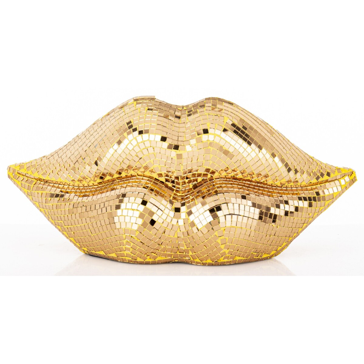 Dekoracja - złote USTA 13,5x28x8,5 cm small