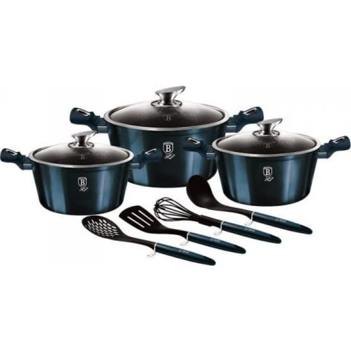 Zestaw 10 elementów garnki, akcesoria Berlinger Haus BH-6152