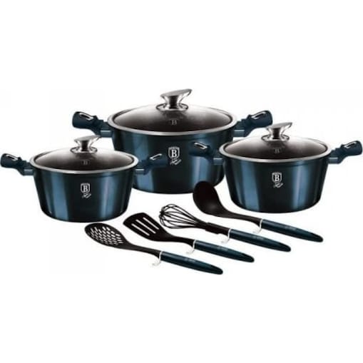 Zestaw 10 elementów garnki, akcesoria Berlinger Haus BH-6152