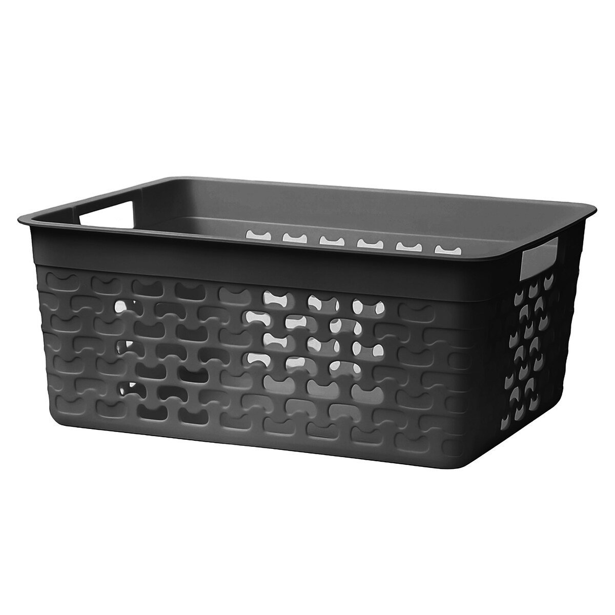 Koszyk Ażurowy Koszyczek Pudełko Organizer Szary