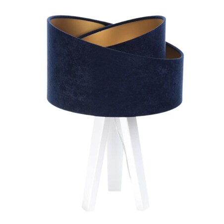 Lampa stołowa GEMSTONE granatowa/złota/biała