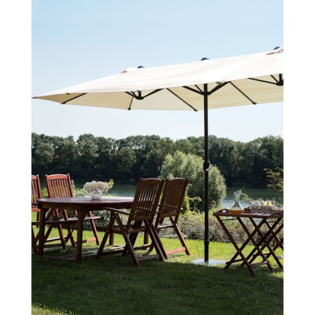 Parasol ogrodowy 460 cm SIBILLA Beżowy