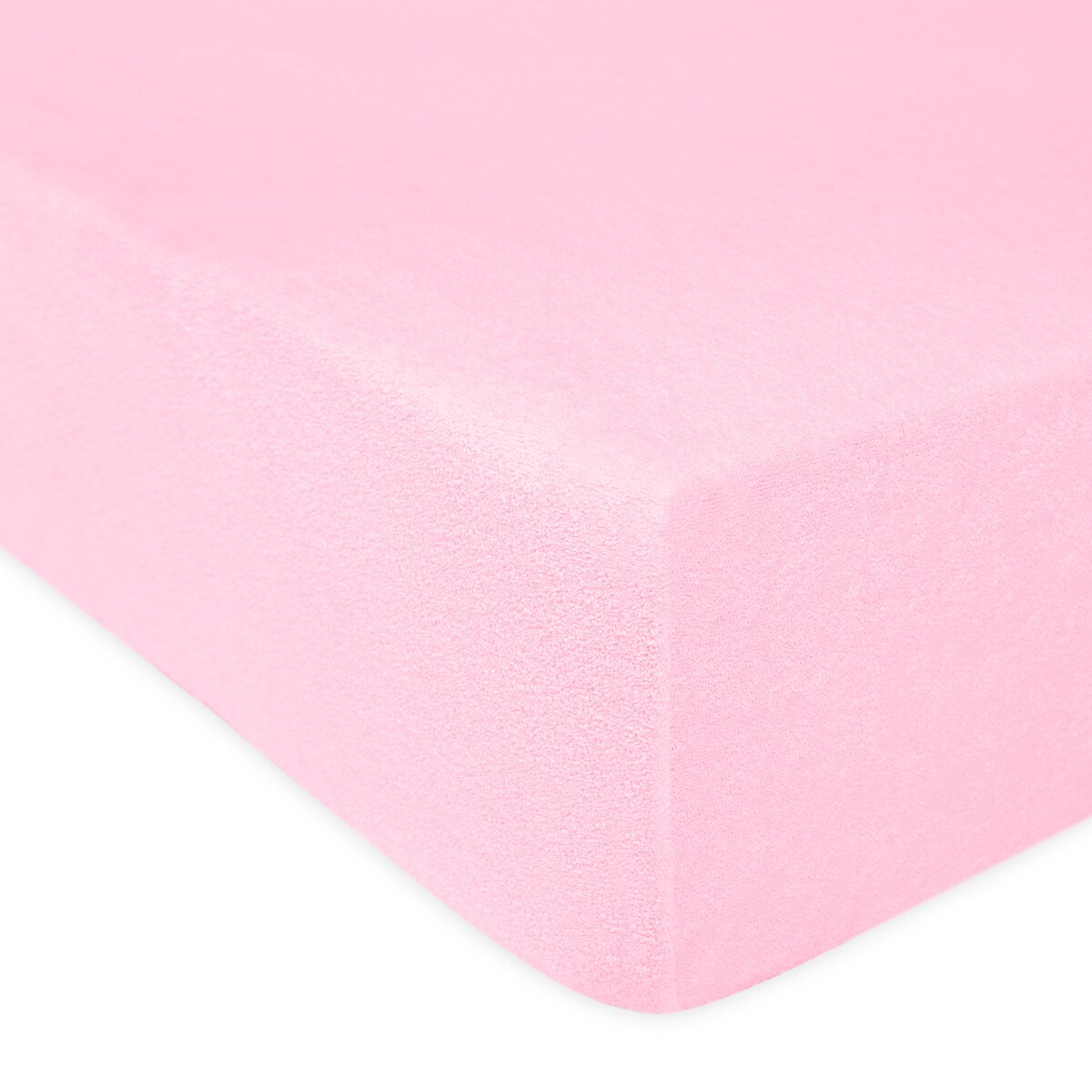 Prześcieradło frotte z gumką 140x200 kolor jasny róż