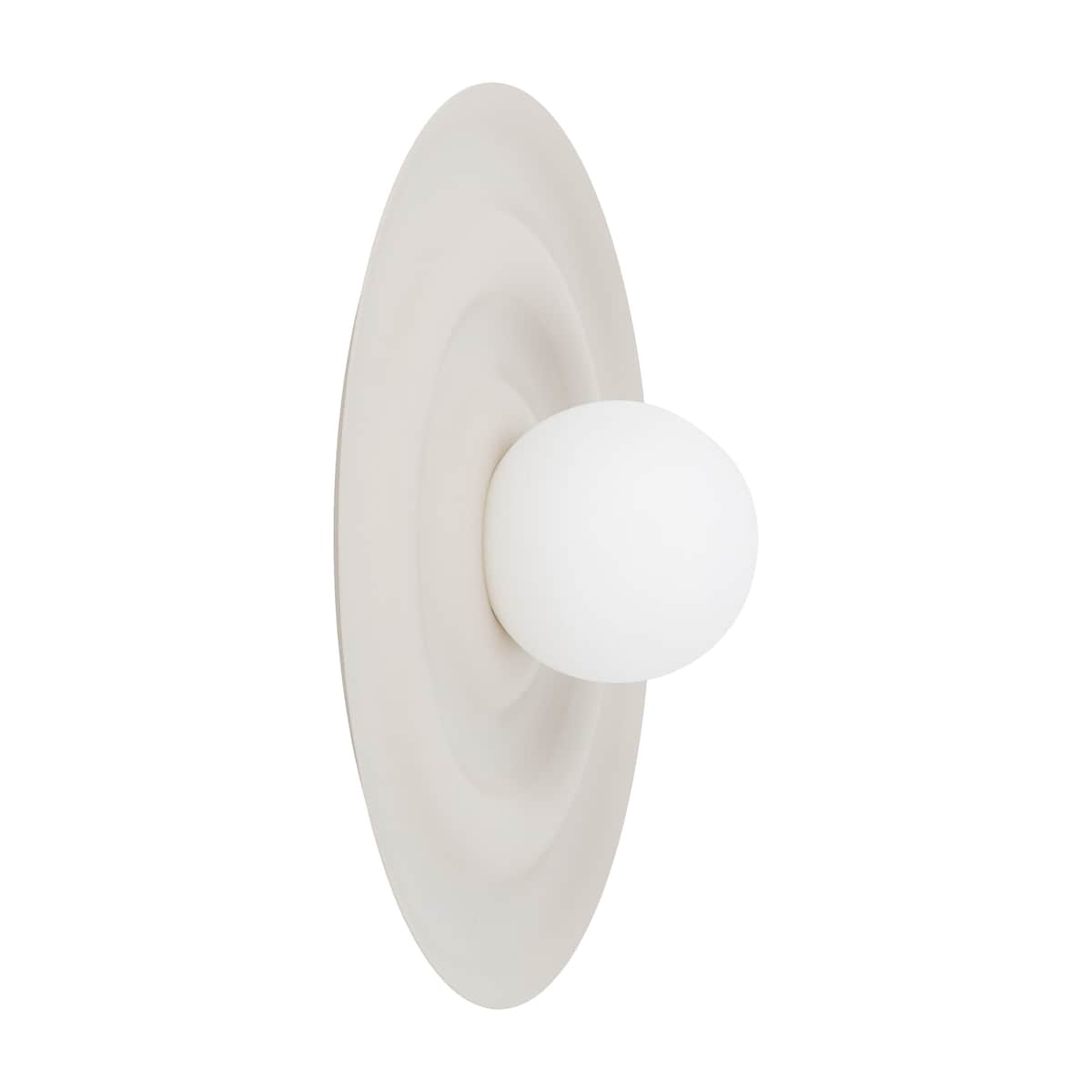 Kinkiet Tk Lighting Onda Kaszmirowy Beż M Falowany Okręgi Klosz 1Xg9