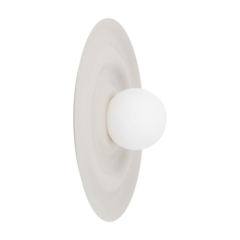 Kinkiet Tk Lighting Onda Kaszmirowy Beż M Falowany Okręgi Klosz 1Xg9