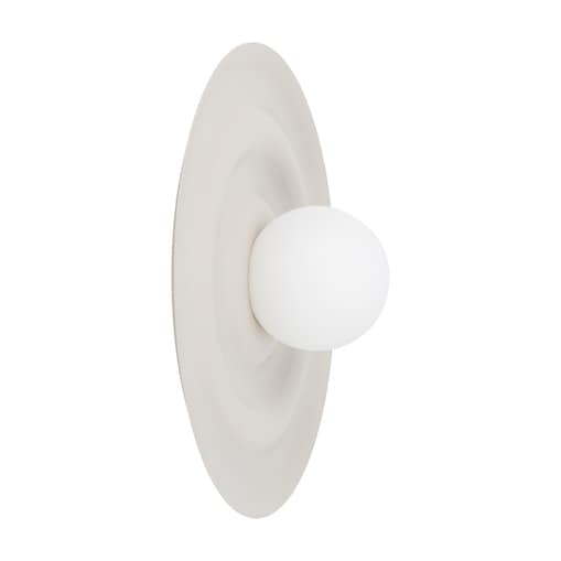 Kinkiet Tk Lighting Onda Kaszmirowy Beż M Falowany Okręgi Klosz 1Xg9