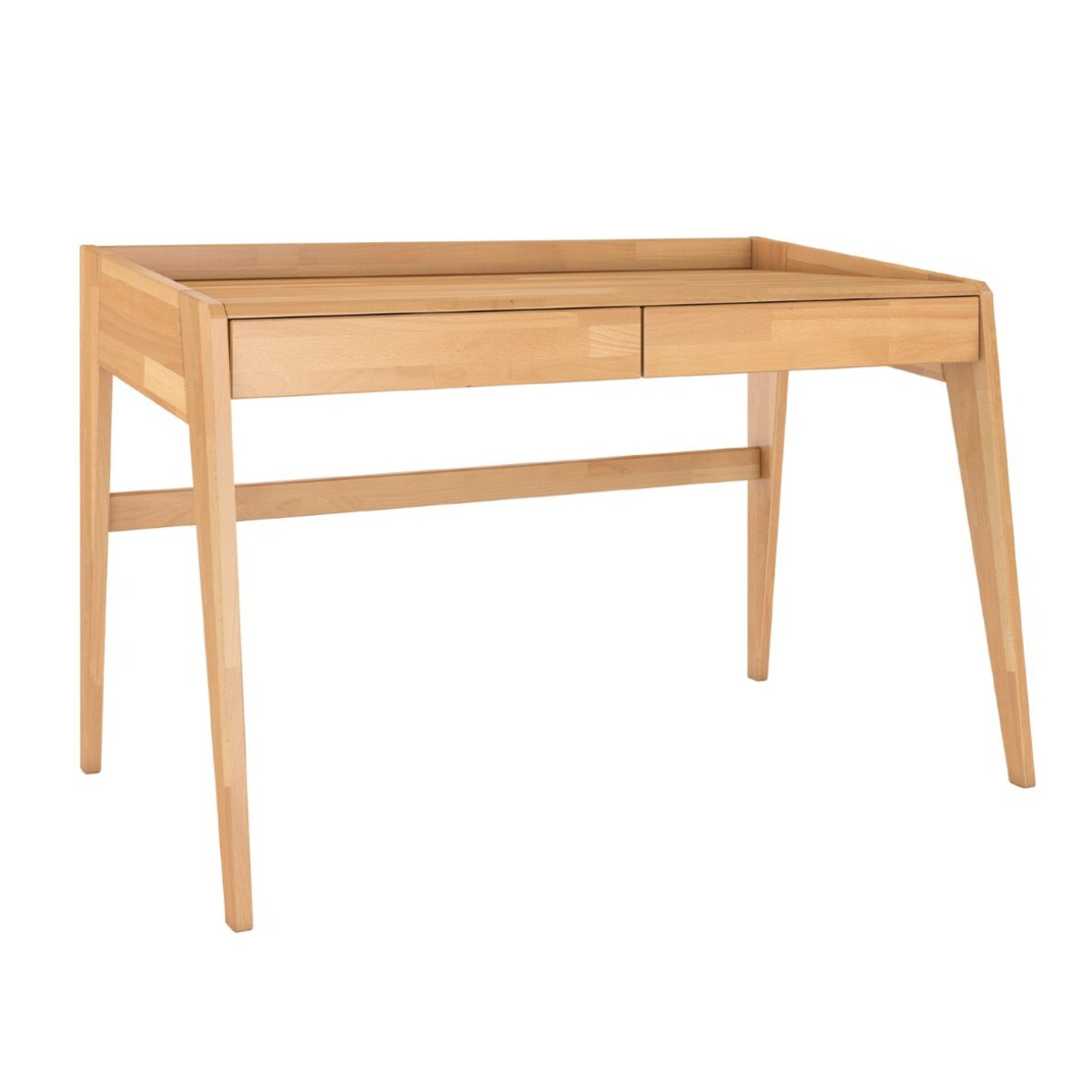 Drewniane bukowe biurko / toaletka z szufladami Visby LISA / kolor naturalny