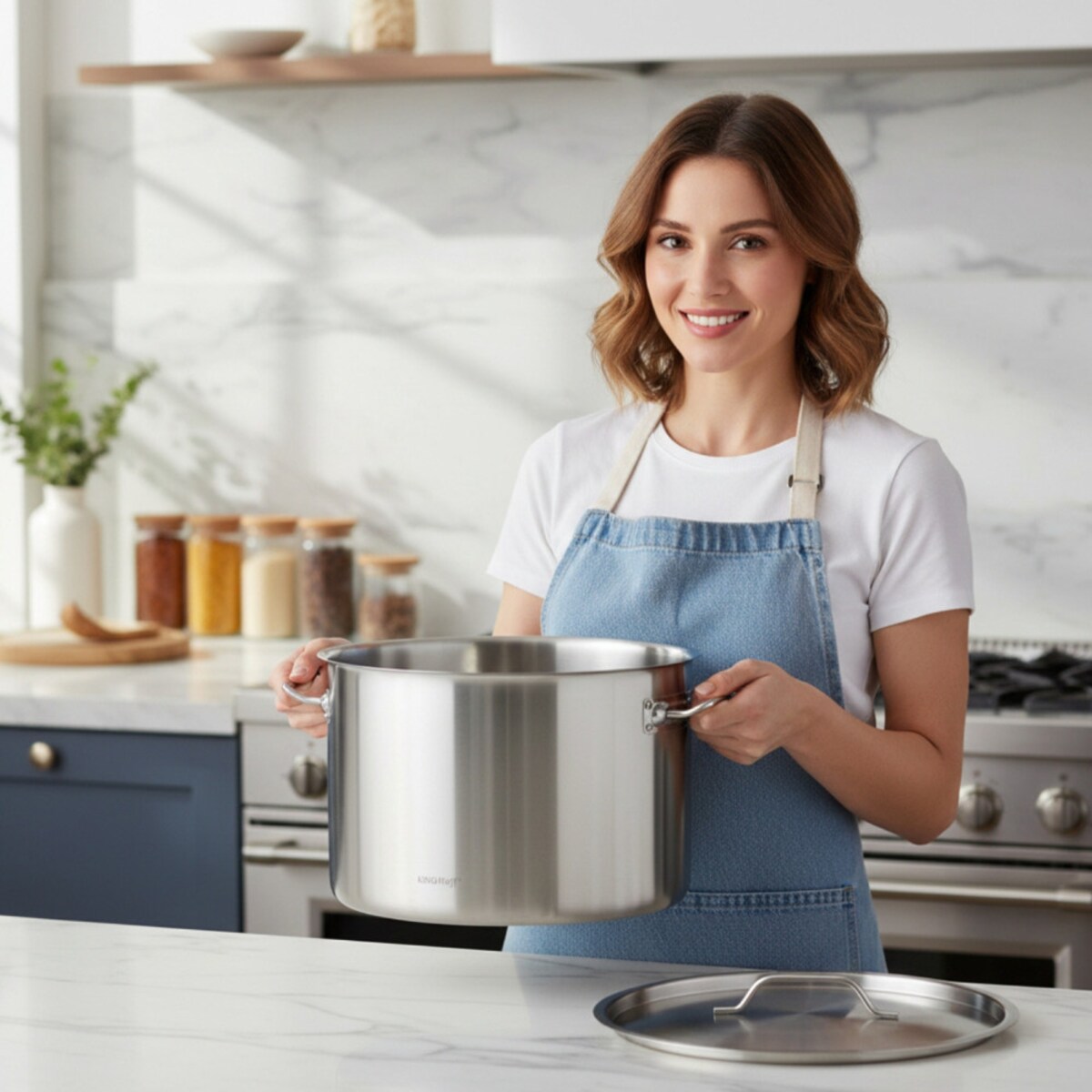 Kinghoff garnek gastronomiczny z pokrywą 40cm 32L 67538