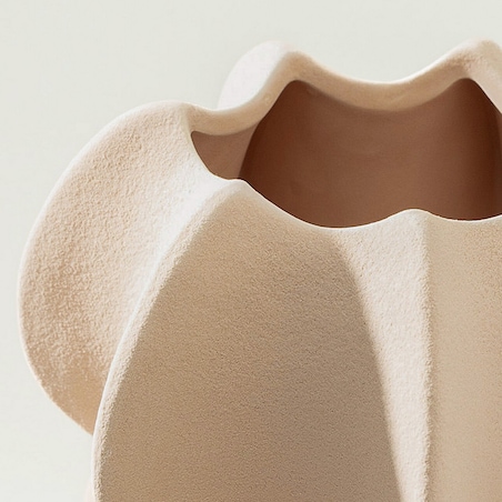 Wazon kamionkowy Petal Pink II 15x17 cm, 15x15x17 cm